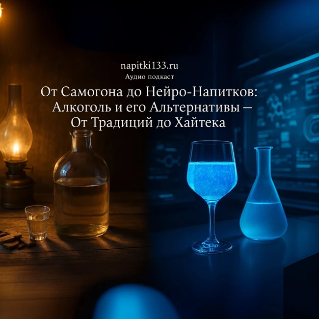 Аудио подкаст- От Самогона до Нейро-Напитков: Алкоголь и его Альтернативы - От Традиций до Хайтека