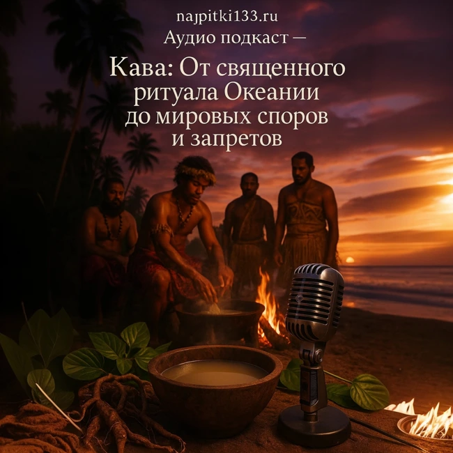 Аудио подкаст-Кава: От священного ритуала Океании до мировых споров и запретов