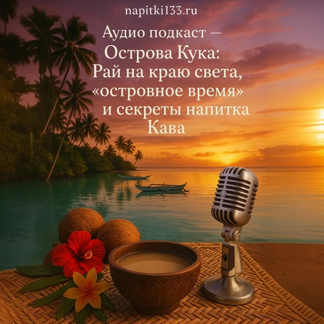 Аудио подкаст-   Острова Кука: Рай на краю света, "островное время" и секреты напитка Кава