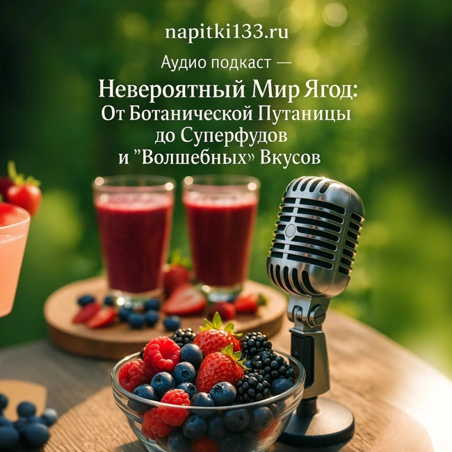 Аудио подкаст- Невероятный Мир Ягод: От Ботанической Путаницы до Суперфудов и "Волшебных" Вкусов