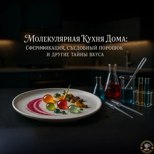 Аудио подкаст -  Молекулярная Кухня Дома: Сферификация, Съедобный Порошок и Другие Тайны Вкуса