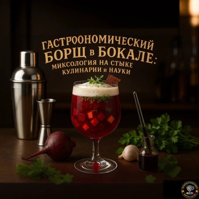 Аудио подкаст -  Гастрономический Борщ в Бокале: Миксология на Стыке Кулинарии и Науки