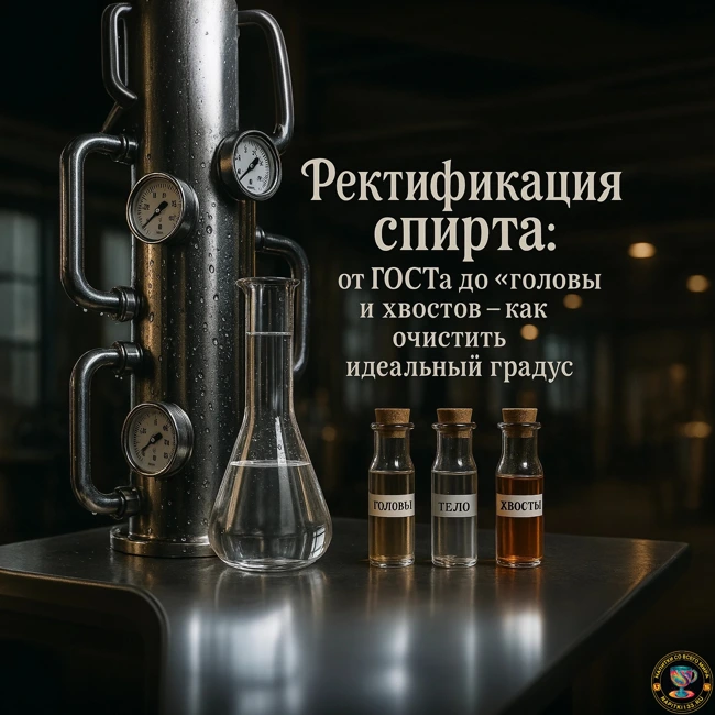 Аудио подкаст -  Ректификация спирта: от ГОСТа до "головы" и хвостов – как очистить идеальный градус