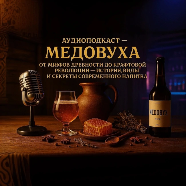 Аудио подкаст-Медовуха: От Мифов Древности до Крафтовой Революции – История, Виды и Секреты Современного Напитка