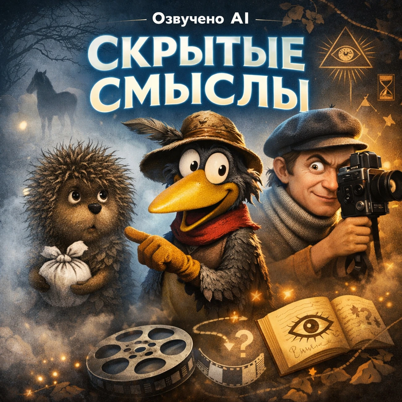 Озвученный AI аудиоподкаст «Скрытые смыслы»