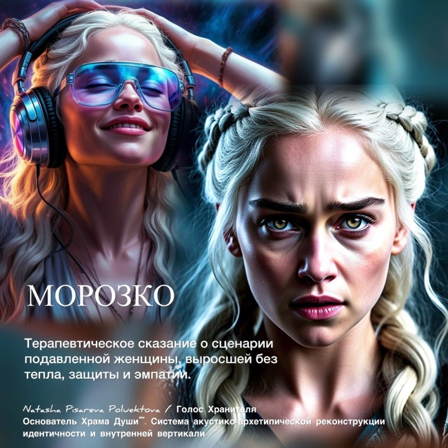 Морозко. Две сестры. Одна душа. Терапевтическое сказание о сценарии подавленной женщины, выросшей без тепла, защиты и эмпатии.