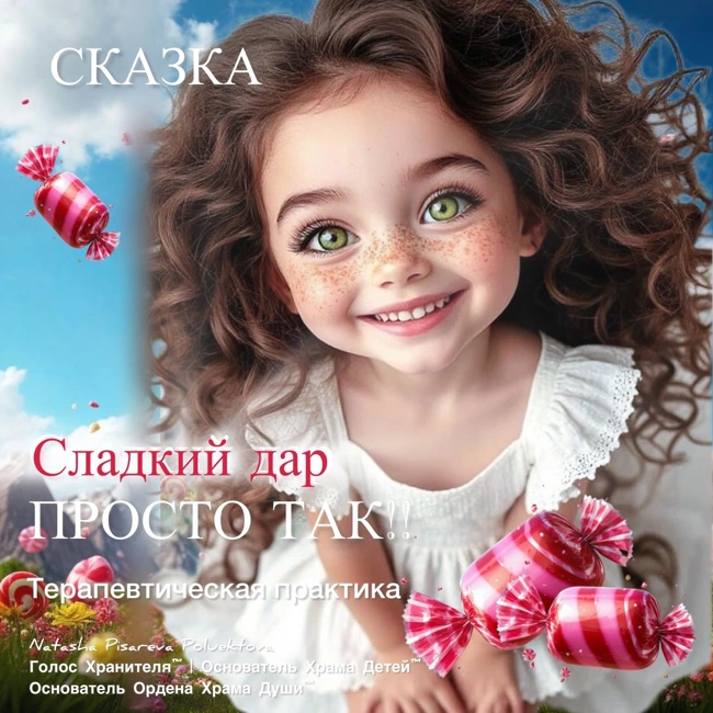 ПРОСТО ТАК!!! Сладкий дар Терапевтическая сказка-практика о конфетах, которые лечат душу. Для взрослых и детей
