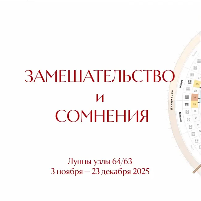 Замешательство и Сомнения. Лунные узлы 64/63. 3 ноября — 23 декабря