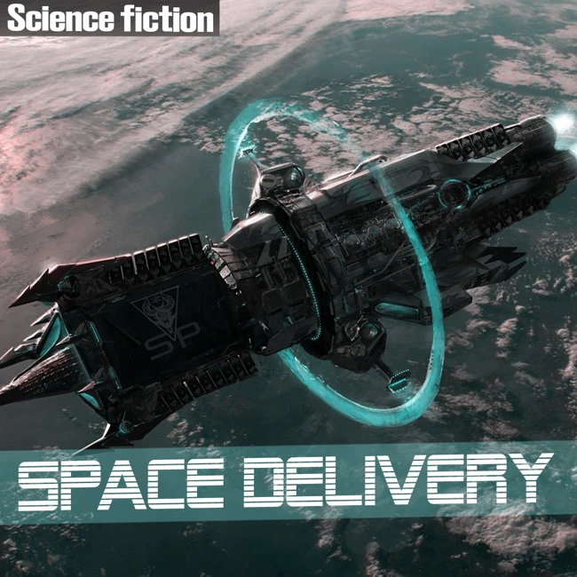 SPACE Delivery. Science fiction. A scary Story in the Fantasy genre