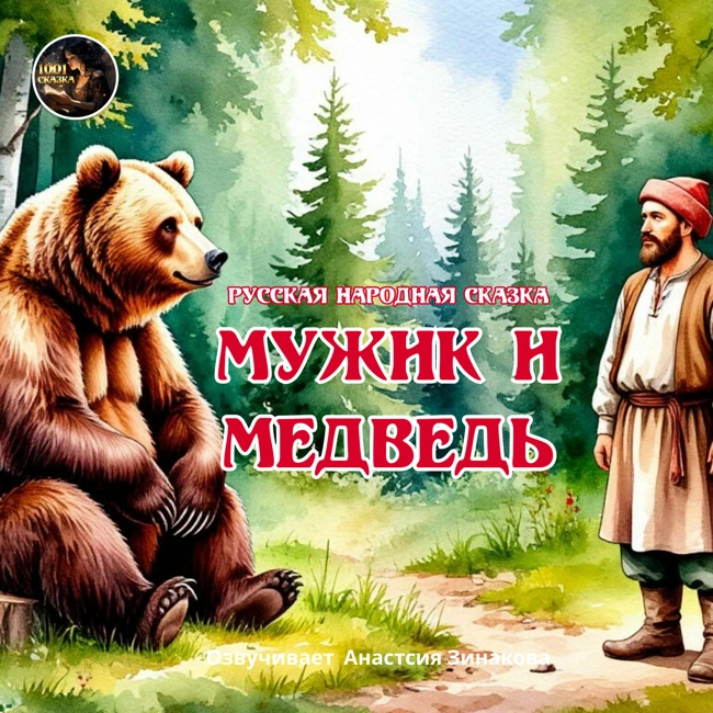 Мужик и медведь / Русская народная сказка / Озвучивает Анастасия Зинакова