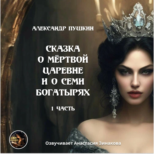 Сказка о мёртвой царевне и о семи богатырях - 1  часть. А.С. Пушкин. Озвучивает Анастасия Зинакова
