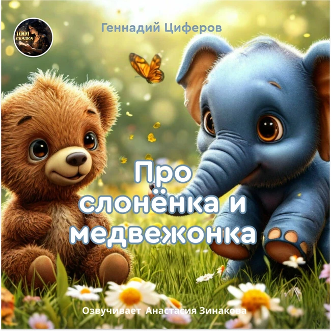Про слоненка и медвежонка / Геннадий Цыферов /Озвучивает Анастасия Зинакова