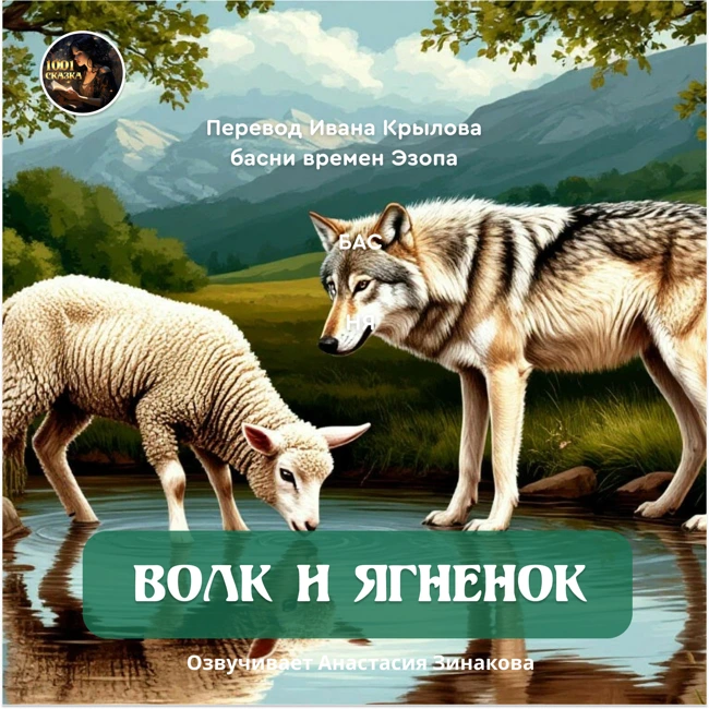 Волк и ягненок / Иван Андреевич Крылов / Басня /Озвучивает Анастасия Зинакова