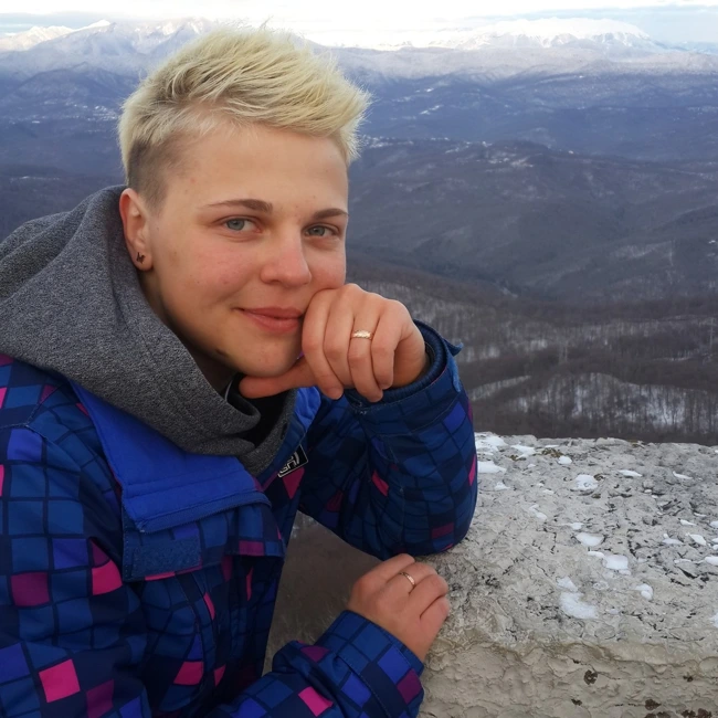 М. Аверина. Купалась в море при минусовой температуре