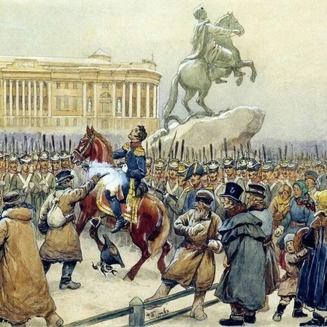 200 лет восстанию декабристов на Сенатской площади в Петербурге