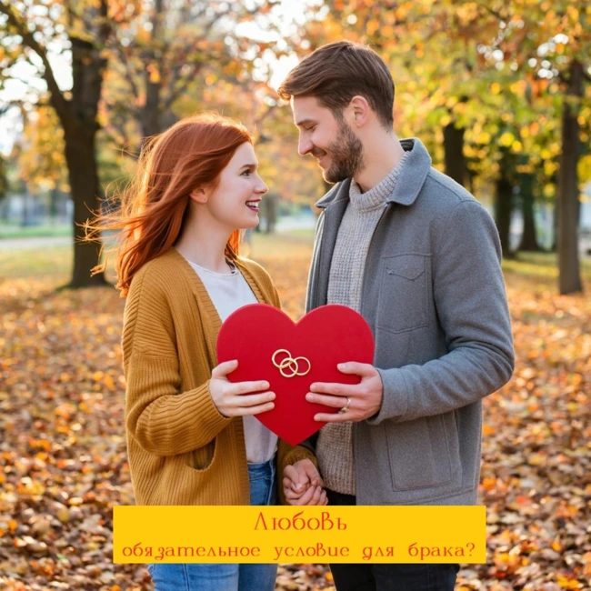 ЛЮБОВЬ - обязательное условие для брака?