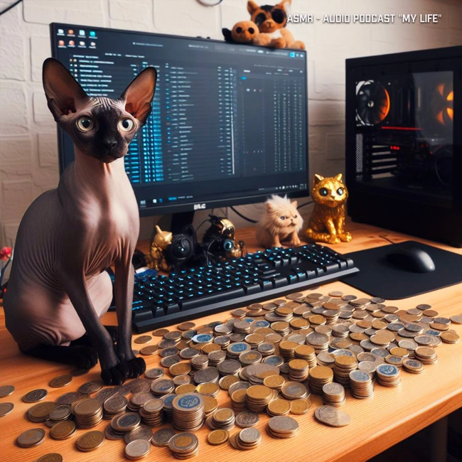 ASMR - Считаю железные деньги | I consider iron money